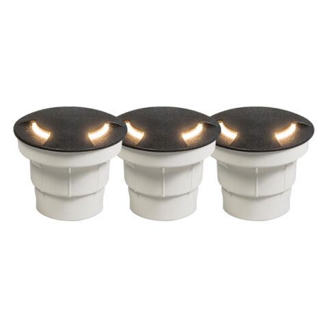 QAZQA LED Tuinspot ceci - Zwart - Modern - D 12cm Buitenverlichting Zwart Kunststof