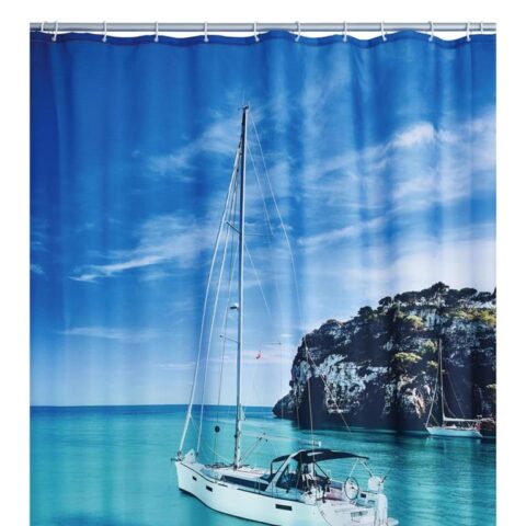 RIDDER Douchegordijn Sailboat 180x200 cm Badkameraccessoires Multicolor Polyester