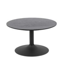 Rebellenclub Salontafel Madrid Rond Ø70cm - Zwart Tafels Zwart Hout