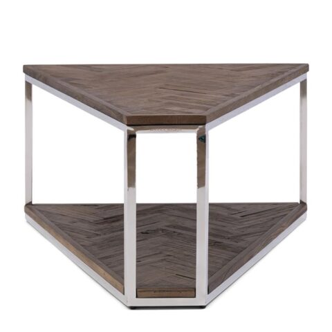 Riviera Maison Salontafel - Bushwick Triangle Coffee Table - Zilver Tafels Zilver Hout