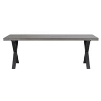 Rowico Brooklyn Verlengbare Eettafel - Bruin Eiken Tafelblad - Metalen Tafels Bruin Hout