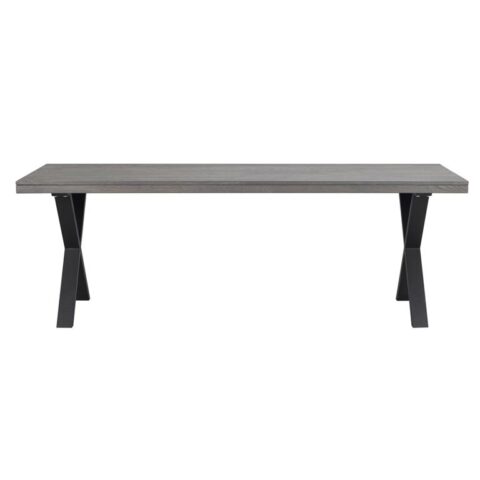 Rowico Brooklyn Verlengbare Eettafel - Bruin Eiken Tafelblad - Metalen Tafels Bruin Hout