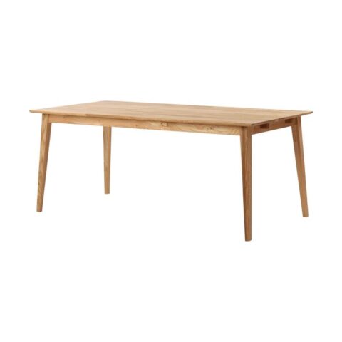 Rowico Home Filippa verlengbare houten eettafel naturel - 180 x 90 Tafels Bruin Hout