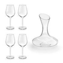 Royal Leerdam Appreciate Decanteerkaraf + Wijnglazen 5-delig Wijn assortiment Transparant Glas