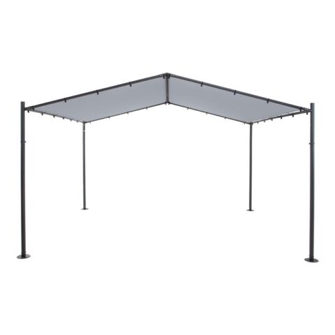 SORARA Milano Partytent / Paviljoen 400 x 350 cm Grijs Zonwering Grijs Polyester