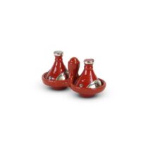 Safaary - Tajine mini Rood met Metaal 2-delig Pannen Rood Aardewerk
