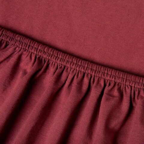 Saiko jersey hoeslaken voor topper 120-130/200-220 Beddengoed Rood Jersey