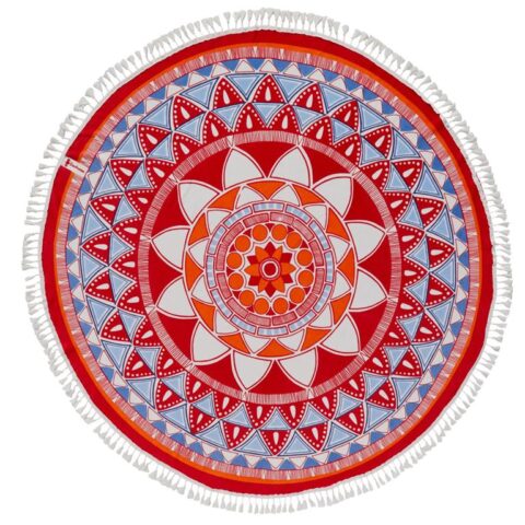 Seahorse Beach Roundie Katoen Tara 150 - red Badtextiel Rood Katoen