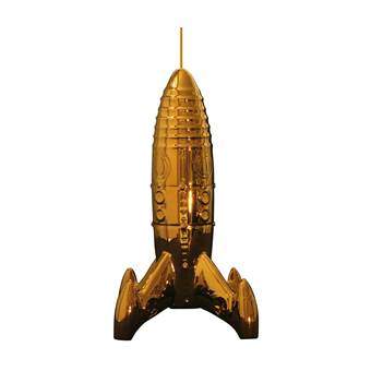 Seletti Memorabilia Raket Limited Edition Woonaccessoires Goud Porselein