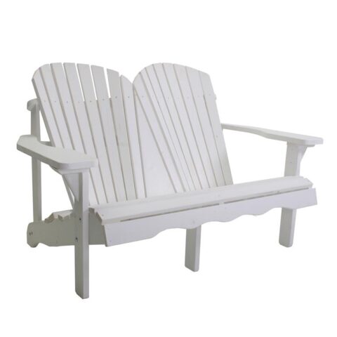 SenS-Line Adirondack Loungebank -2-zits Tuinmeubelen Wit Hout