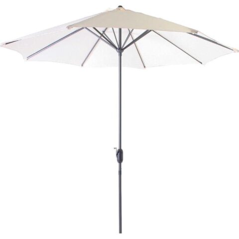 SenS-Line - Salou Parasol Ecru Ø300 Cm - Beige Zonwering Beige Polyester