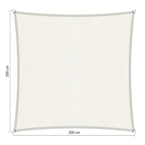 Shadow Comfort vierkant 2x2m Arctic White Zonwering Wit Polyester