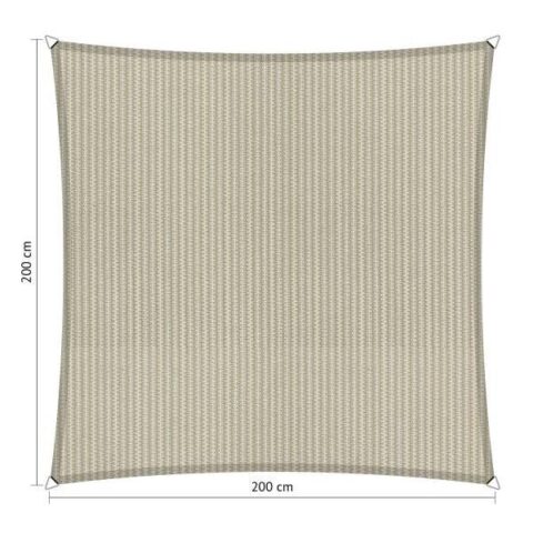 Shadow Comfort vierkant 2x2m Sahara Sand Zonwering Beige Polyester