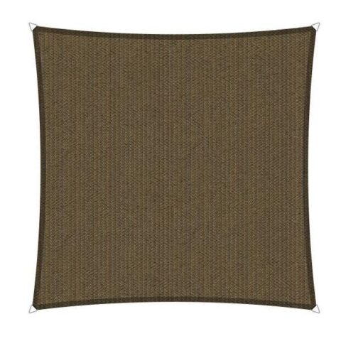 Shadow Comfort vierkant 5x5m Japanese Brown Zonwering Bruin Polyester