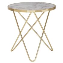 Sky Style Marmer Gold Bijzettafel Tafels Wit MDF