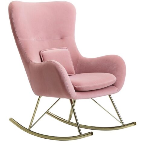 Sky Style Peri Schommelstoel Roze Stoelen Roze Polyester