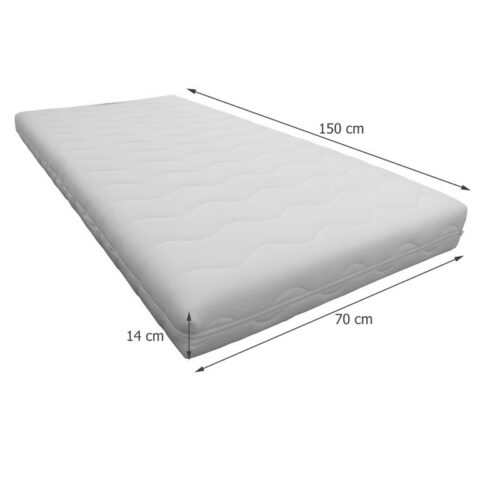 Slaaploods Galaxy - Peutermatras - 70x150x14 cm - Koudschuim Kindermeubels Wit Schuim