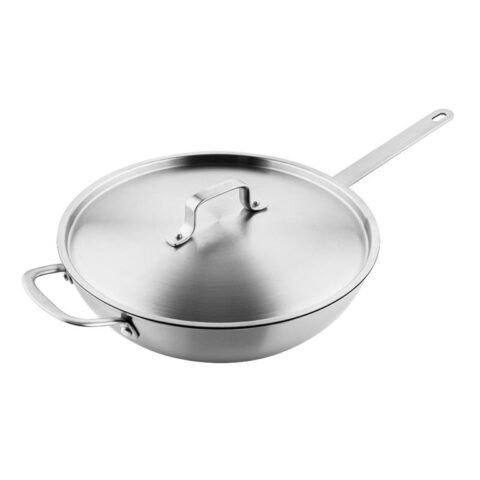 Soenil by ISENVI - Keramische wok 30 CM - RVS greep Pannen  RVS