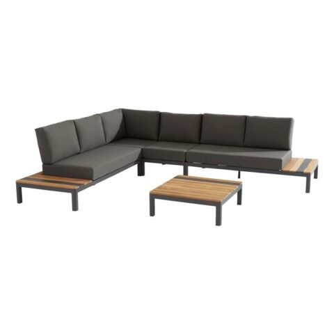 Taste Meridien loungeset - 5-delig - incl. middenelement Tuinmeubelen Antraciet Aluminium