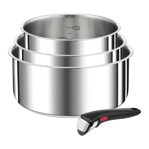 Tefal Ingenio Préfèrence Pannenset - Set van 4 Pannen Zilver RVS