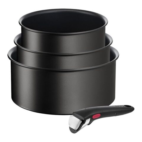 Tefal Ingenio Unlimited Pannenset - Set van 4 Pannen Zwart Aluminium