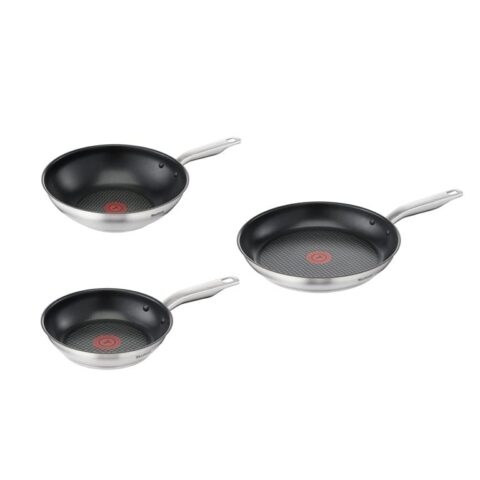 Tefal Virtuoso Koekenpannenset 3-delig Pannen Zilver RVS