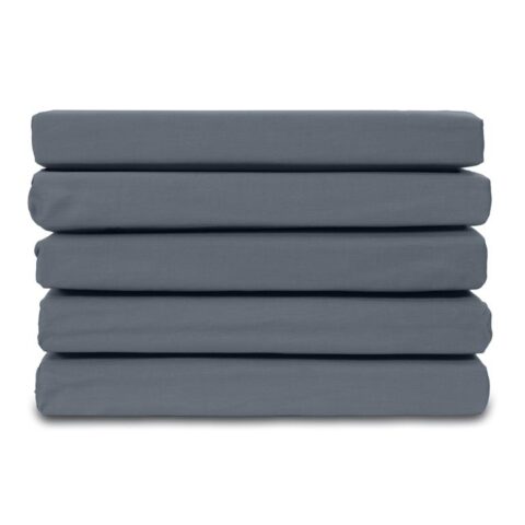 Ten Cate Katoensatijnen Hoeslaken - 90x220 - Donker Blauw Beddengoed Blauw Katoensatijn