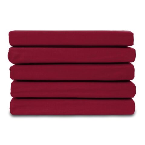 Ten Cate Katoensatijnen Hoeslaken - 90x220 - Rood Beddengoed Rood Katoensatijn