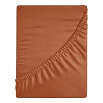 Ten Cate Premium Katoensatijnen Hoeslaken 160x200 - Indian Spice Beddengoed Oranje Katoensatijn