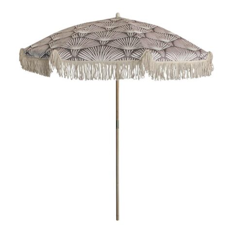 The Garden Club Tassel Parasol Zonwering Bruin Hout