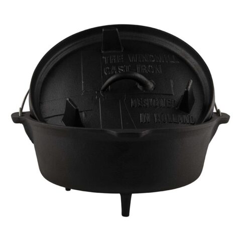 The Windmill Dutch Oven 6 quarts Barbecue accessoires Zwart Gietijzer