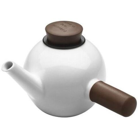 Theepot met handvat aan de zijkant 1 liter Thee & accessoires Bruin Porselein