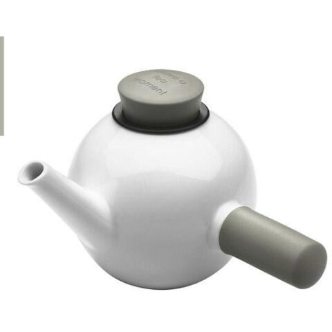 Theepot met handvat aan de zijkant 1 liter Thee & accessoires Taupe Porselein