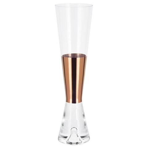 Tom Dixon Tank Champagne glas set van 2 Koper Glazen Koper Glas