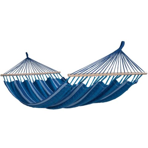 Tropilex® Hangmat Tweepersoons Lazy Calm Blauw Tuinmeubelen Blauw Katoen