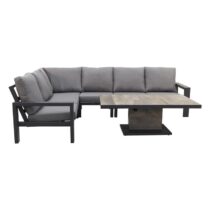 VDG Montana/Jersey Deluxe aluminium loungeset Tuinmeubelen Antraciet Aluminium