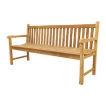 VDG Teak houten tuinbank Bison - 180 cm. Tuinmeubelen Bruin Hout