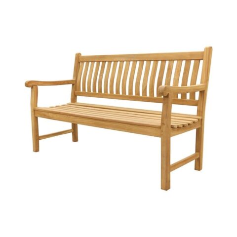 VDG Teakhouten tuinbank Patrick - 150 cm. Tuinmeubelen Bruin Hout