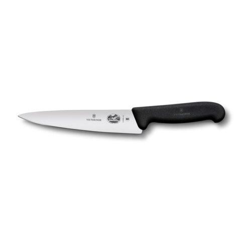 Victorinox - Koksmes 19 cm Zwart - Victorinox Messen Zwart RVS