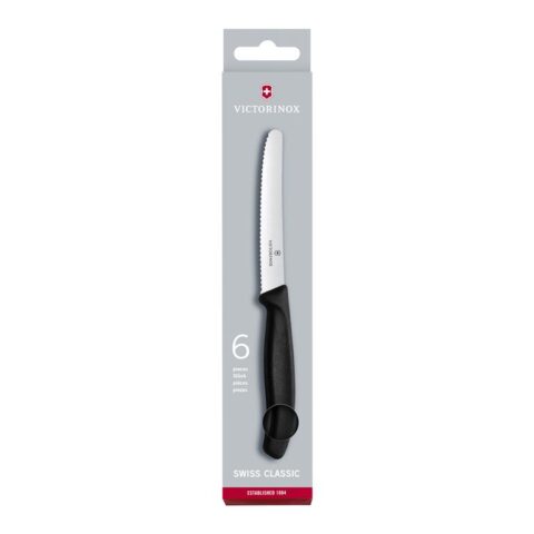 Victorinox Swiss Classic Tafelmesset - 6 st. Messen Zwart