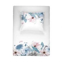 Walra Flower rain Dekbedovertrek 140 x 220 cm Slapen & beddengoed Blauw
