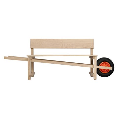 Weltevree Wheelbench Tuinbank Tuinmeubelen Bruin Hout