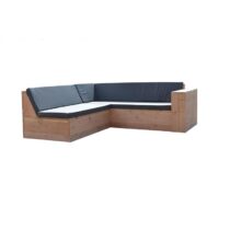 Wood4you - Loungeset 1 Douglas 200x220 cm - L-vorm - incl. kussens Tuinmeubelen  Hout