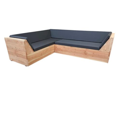 Wood4you - Loungeset 6 Douglashout 200x200 cm - incl strakke kussens Tuinmeubelen  Hout