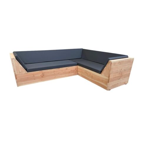 Wood4you - Loungeset 6 Douglashout 200x230 cm - incl strakke kussens Tuinmeubelen  Hout