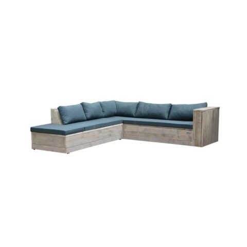 Wood4you - Loungeset 7 steigerhout 200x250 cm - incl kussens (L-vorm) Tuinmeubelen  Hout