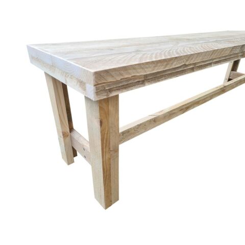 Wood4you - Tuinbank - Rotterdam steigerhout -150Lx43Hx38D cm Tuinmeubelen Bruin Hout