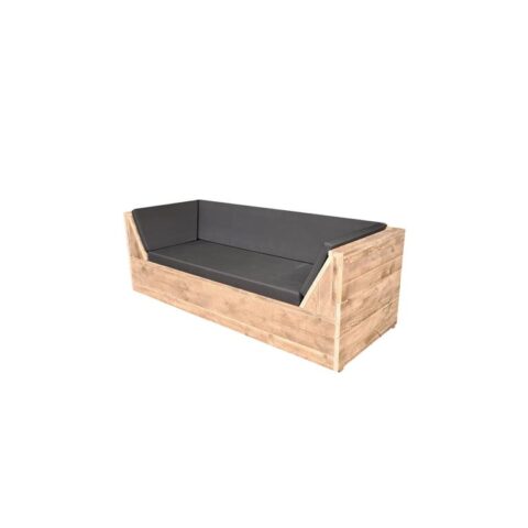 Wood4you - loungebank Phoenix Steigerhout 200Lx70Hx80D cm Tuinmeubelen Bruin Hout