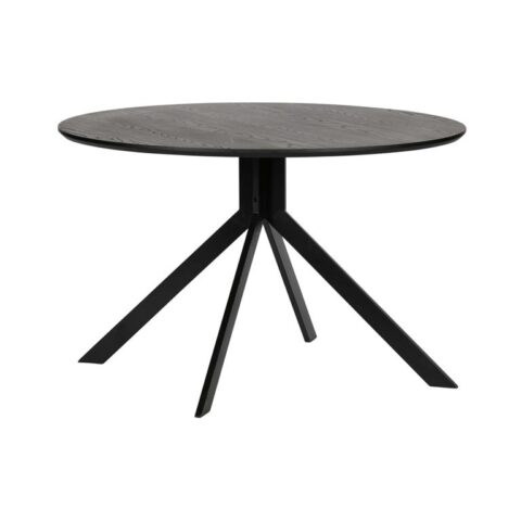 Woood Exclusive Bruno Eettafel Ø 120 cm Tafels Zwart MDF