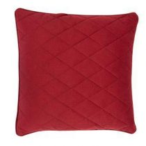 Zuiver Diamond Square Kussen 50 x 50 cm Woonaccessoires Rood Polyester